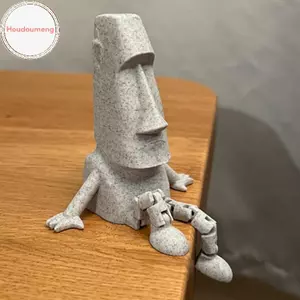 Hodou 3D In Hình Tượng Moai Đảo Phục Sinh Moai Trang Trí Với Khớp Di Động Sưu Tập Tượng Trang Trí Bàn Làm Việc Tại Nhà Quà Tặng Tiệc VN