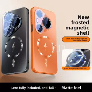 Ốp Lưng Cho Huawei Pura 90 Pro Max Mẫu Mới Matte Back Panel Bảo Vệ Ống Kính Từ Tính Hút Chống Rơi Vỏ Điện Thoại
