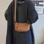 E-WOITD Vintage Nhỏ Messenger Túi Dành Cho Nữ Đơn Giản Da Pu Nữ Gối Đeo Vai Túi Thời Trang Nữ Ví Túi Xách Túi Đeo Ngang E-WOITD