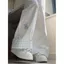 Mùa Hè Thẳng Rời Rộng Ống Rộng Drape Sycamore Lau Quần Gấu Mỹ Thêu Kẻ Sọc Mặt Viền Quần Thường Ngày Nữ