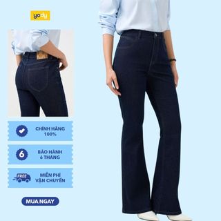 [BST Comfort Me-We] Quần jeans nữ fare tôn dáng YODY mềm mại, thông thoáng co giãn nhẹ WCJE26A008