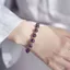 {Qingshan} Ban Đầu Chúc May Mắn Sự Nghiệp Tự Nhiên Giả Thạch Anh Tím Vòng Tay Cô Gái Quà Tặng May Mắn Vòng Tay Niche