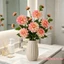 1 Hoa Dahlia nhân tạo 25,6 "Thân cây giả hoa thân dài để trang trí nội thất Trung tâm phòng khách