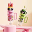 Hầu hết các lời khen ngợi Powerpuff Girls Water Cup tritan Chịu nhiệt độ cao 2025 Phong cách mới dành cho nữ Sử dụng cao Cốc rơm Icemaster dung tích lớn & -- &