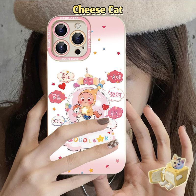 Cho Twinkle Twinkle Ốp điện thoại màu hồng cho iPhone 13 14 15 Plus 11 12 16 17 Pro Max XR Xs Max 7Plus 6 8 SE