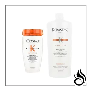 Dầu Gội Kerastase Nutritive Bain Satin 1 Cấp Dưỡng Sâu Tóc Bình Thường Hơi Khô, Protein Thực Vật + Niacinamide Làm Mịn S