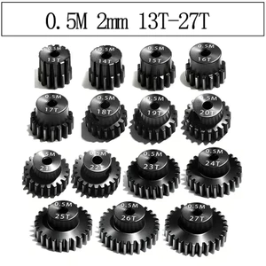 1 Chiếc M0.5 Động Cơ Bánh Răng Bánh Răng 2 Mm Khẩu Độ 13T - 27T Cho 1 / 18 1 / 24 RC Mẫu Xe Buggy Xe Bánh Xích Phụ Kiện