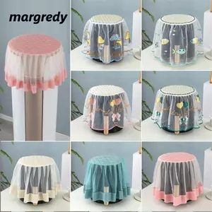 MARGREDY Air Fryer Dust Cover, Vỏ nồi cơm ren phong cách mục vụ, Nồi tròn tinh tế Bảo vệ nồi chiên không khí