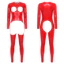 Nyeemya Nữ Ướt Nhìn Da PU Rompers Rỗng Ra Cốc Dài Tay Dây Kéo Phía Trước Quần Legging Một Mảnh Áo liền quần Cho Hộp Đêm Rave Đảng