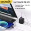 Phụ kiện Cáp sạc nhanh Type C- L 20W ESSAGER, dài 2m, chất liệu vải dù, siêu bền chống gãy