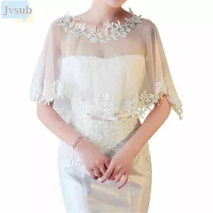 Khăn choàng ren JVSUB Mùa hè Váy dạ hội giản dị dành cho cô dâu