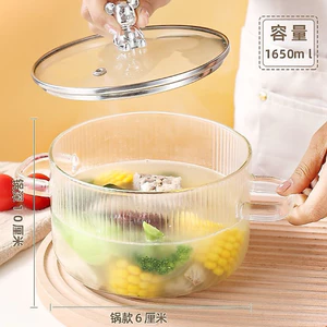 Nồi thuỷ tinh nắp gấu có thể đun ở nhiệt độ 170•c