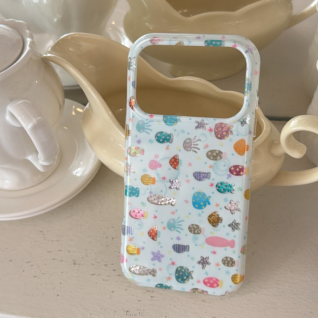 Ốp Điện Thoại Minnows Nhiều Màu Sắc Cho IPhone 17 Pro Max 17 16 15 14 13 Ốp Điện Thoại Chống Rơi