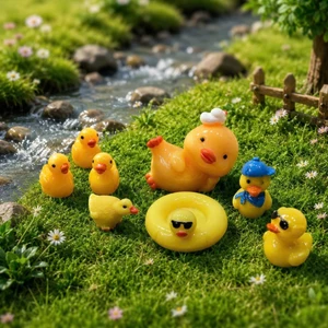 Set Charm Gia Đình Phao Vịt🐥🌼💛- Bộ 8 Charm Phao Vịt gắn dép siêu hot trend hè 2026 dễ thương hết nấc