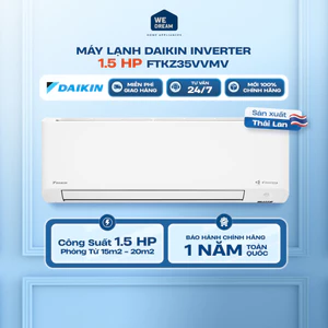 Máy Lạnh Daikin Inverter 1.5HP FTKZ35VVMV | Công Nghệ Streamer - Hàng Chính Hãng