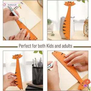 BEABOUT Thước Hình Động Vật, Thiết Kế Vui Nhộn Thiết Kế Dụng Cụ Đo Trang Trí, Phụ Kiện Lớp Học Trang Trí Dụng Cụ Đo Thiết Thực Lớp Học