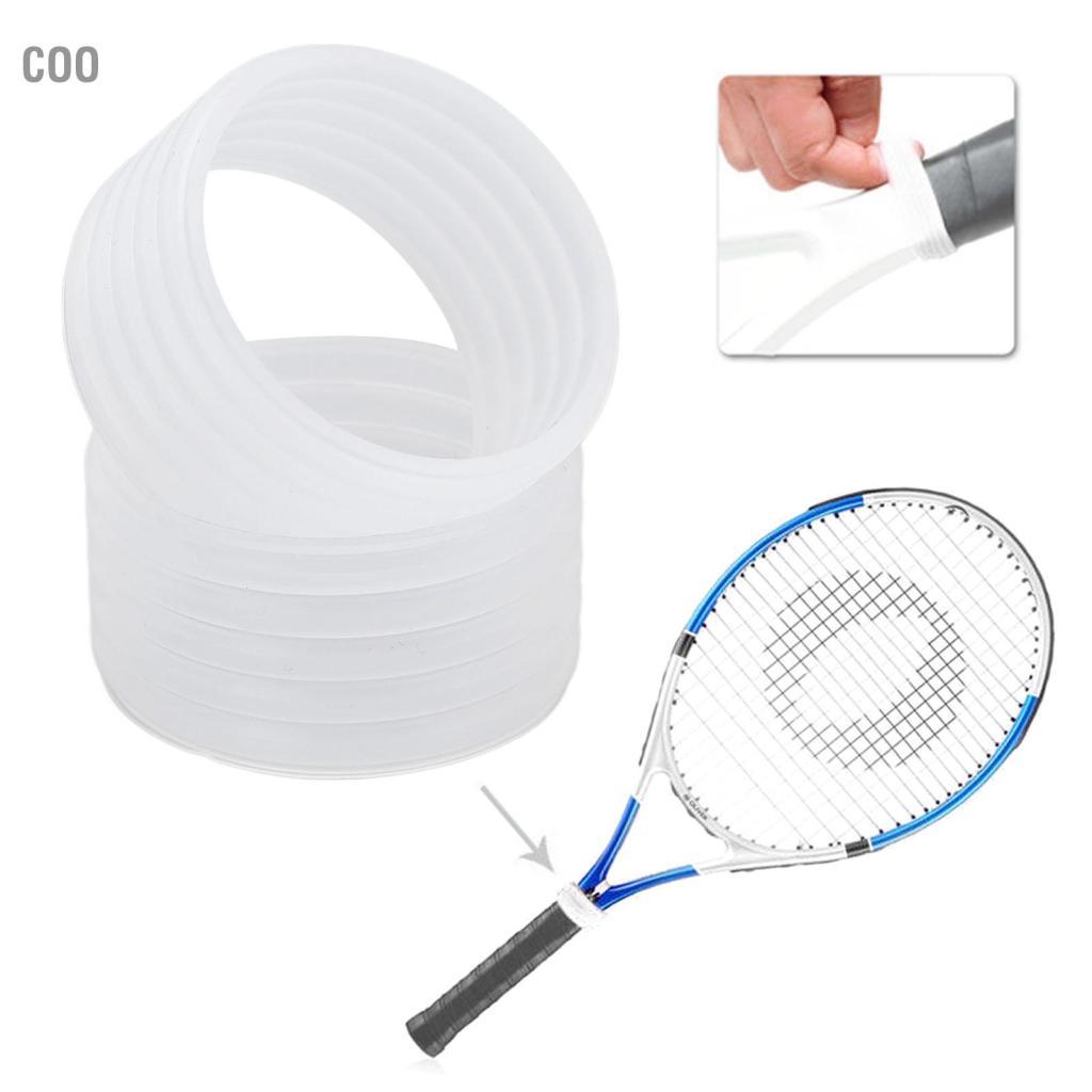 Coo ZASCHMOY 2 chiếc Vòng silicon có tay cầm vợt tennis - Khả năng thấm hút mồ hôi cao để tăng cường độ bám Có thể tái sử dụng & bền bỉ Phù hợp với mọi loại vợt (Xanh lam)