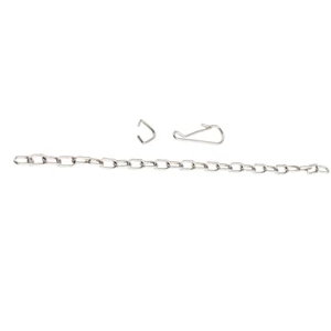 Yoo Thép không gỉ Đa Năng Flapper Chain Thay Thế Nhà Vệ Sinh Nâng Dây Xích Có Móc Và Nhẫn Cho Hầu Hết Các Flapper Bền Đẹp