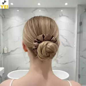 < YEI > Phong Cách Retro 5 Dây Buộc Tóc Co Giãn Mềm Cao Cấp Cho Nữ Mới