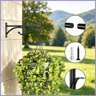 Móc Treo Cây Treo Tường 2 Miếng Giá Đỡ Kim Loại Móc Cây Cho Chậu Hoa Giỏ Chuông Gió Chim Ăn Chim mueadsyvn