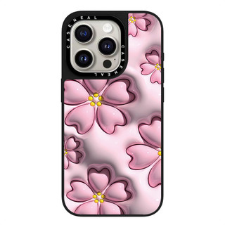 CASENEAL Pink Cherry Blossoms Vỏ điện thoại gương chất lượng cao Thích hợp cho iPhone 17ProMax 17pro 17 air 16promax 16 15promax 15 14promax 13 13promax Ốp cứng chống rơi thời trang