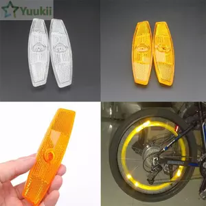 YUUKII 1 Cặp Xe Đạp Nói Phản Quang Mát Xe Đạp Đảm Bảo An Toàn Bánh Xe Phản Quang