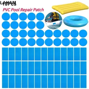LAKAM 10 Miếng dán sửa chữa bể bơi, Bộ sửa chữa bể bơi sửa chữa dưới nước tự dính, PVC đa chức năng cho keo dán bể bơi