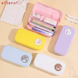 Bút chì AFTEROF, Túi đựng bút đa năng hoạt hình, Hộp bút chì nhựa dung tích lớn