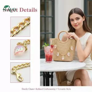 Springevenstar Túi Hợp Thời Trang DIY Dây Treo Với Dâu Anh Đào Mặt Dây Chuyền Có Thể Tháo Rời Cho Thiết Kế Túi Xách Độc Đáo Springevenstar