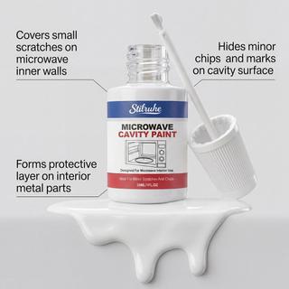 Sơn khoang lò vi sóng-Oven Men nhiệt cao 30ml Sửa chữa thiết bị Touchup enmdavn