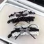 Kẹp Tóc Nơ BRABRAA, Kẹp Vuốt Tóc Chấm Bi Vải, Phong Cách Pháp Dễ Thương Vải Nhựa Tóc Barrette Đảng Tạo Kiểu