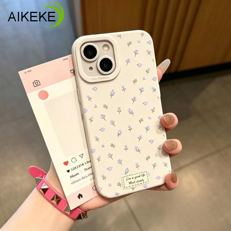 Ốp Điện Thoại Hoa Tím Tươi Phong Cách Hàn Quốc Cho Realme 16 Pro Plus 15 Pro 15T 15X 14 Pro Plus 14X 13 Pro Plus 12X 5G 4G Vỏ Mềm Chống Sốc