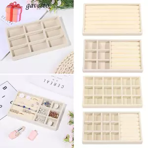GAVESTO Xoay Hộp Trang Sức Có Nắp Du Lịch Khay Trang Sức Đồ Trang Trí Người Tổ Chức Thiết Kế Phụ Kiện Trang Sức