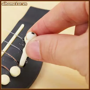 AIHOM Guitar Bridge Pins Bộ thiết yếu có cuộn để điều chỉnh đàn guitar chuyên nghiệp,