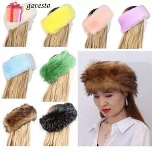 GAVESTO Lông Thú Giả Băng Đô Ngoài Trời Bịt Tai Cô Gái Lông Giả