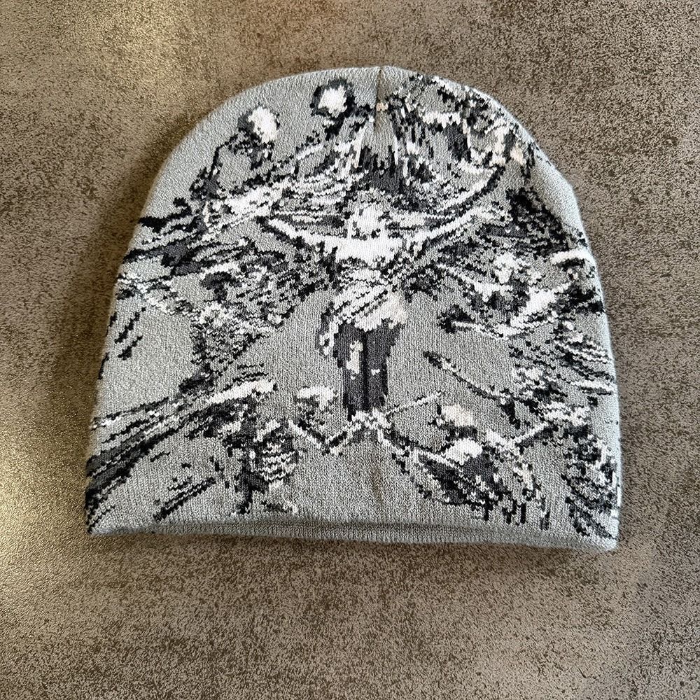 Mũ dệt kim Jacquard NORBORTO, Ấm áp Hip-hop Street Beanies, Thời trang đa năng Bảo vệ tai Mũ mùa đông thông thường dành cho nam nữ