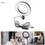 apill 6 Đèn LED có đầu cho Vlog e Video Studio Dimmable Fill Tương thích Camera selfie Ghi âm và Chụp ảnh trên