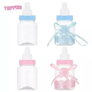 YOFFOR Chai có thể đổ đầy Phong cách phương Tây Đảng Ủng hộ Christening Hộp kẹo tắm cho bé