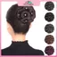 MYPANDA Thanh Lịch Móng Vuốt-Clip Chignon Bun Chín Hoa Tóc Nữ Xoăn Chignon Tóc Tổng Hợp Thoải Mái Tự Nhiên.