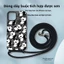 Ốp điện thoại di động gấu trúc dây đeo chéo 15 thích hợp cho ốp điện thoại di động iphone16promax chống rơi 14 giờ tối ốp điện thoại di động đeo chéo，ốp lưng