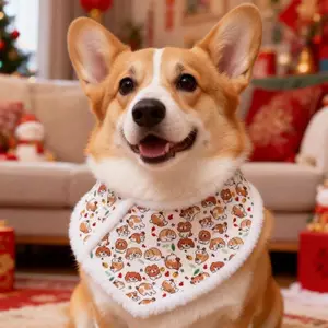 Thú Cưng Phong Cách Mới Nước Bọt Khăn Nhỏ Vừa Lớn Chó Bên Chó Shepherd Golden Retriever Alaska Chó Dễ Thương