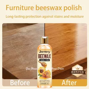 Sáp ong cho gỗ 120ml Máy đánh bóng bảo vệ chống nước nhanh Máy đánh bóng nội thất sáp ong cho cửa gỗ Laminate jiwvn