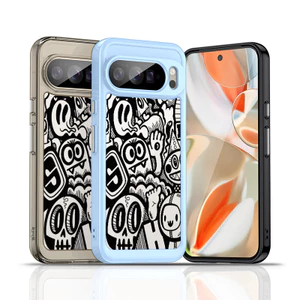 Ốp điện thoại trong suốt cứng "Graffiti" cho Google Pixel 10 Pro XL 10A Pixel 9 / 8 / 7 Pro Pixel 9Pro 8 Pro 7A Vỏ Google chống sốc