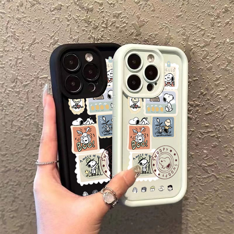 Ốp Điện Thoại Snoopy Dễ Thương Cho Motorola MOTO Edge 50 60 70 Pro Fusion Ultra G100 G56 G86 G85 G35 G75 G05 G84 G15 G06 G34 G54 G24 G14 G60 G53 Thời Trang Silicon Mờ Mềm Hoạt Hình