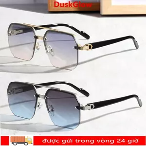 Kính xe máy DUSKGLOW, Kính râm chống gió màu đen bảo vệ tia cực tím, Phụ kiện đi xe đạp Kính lái xe Punk kim loại