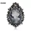 KUZHEN 1X Vintage Cameo Phong Cách Victoria Pha Lê Tiệc Cưới Nữ Mặt Dây Chuyền Thổ Cẩm Pin HOT