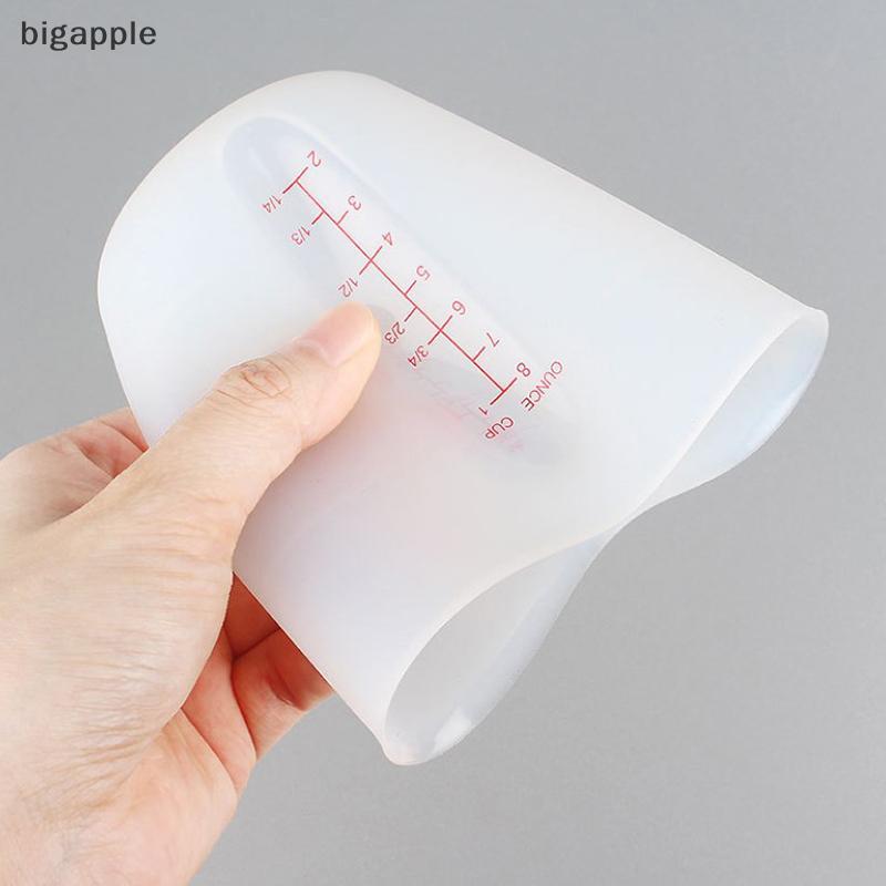 Dụng Cụ Cốc Đo Silicon bigapple 125 / 250 / 500ml Có Cân Làm Đồ Trang Sức RDG
