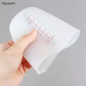 Dụng Cụ Cốc Đo Silicon bigapple 125 / 250 / 500ml Có Cân Làm Đồ Trang Sức RDG