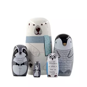 SWEET Tay Sơn Đồ Chơi Nga Làm Tổ Búp Bê Các Bức Tượng Trang Trí Bằng Gỗ Matryoshka Đồ Chơi Thủ Công Bộ Sưu Tập Handmade Staing Dolls n