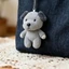 Ở Lại Nhỏ Nhồi Bông Pug Và Chó Sói Sang Trọng Móc Khóa Mềm Mại Và Chắc Chắn PP Cotton Đồ Chơi Móc Khóa Phụ Kiện Cho Trang Trí